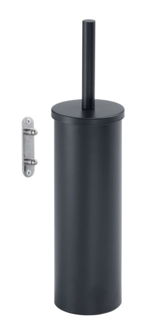 Gedy Flip, настенный металлический ёрш, цвет черный матовый