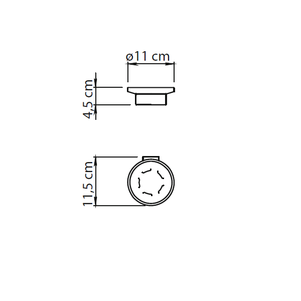 Gedy Canarie, настенная стеклянная мыльница, цвет хром