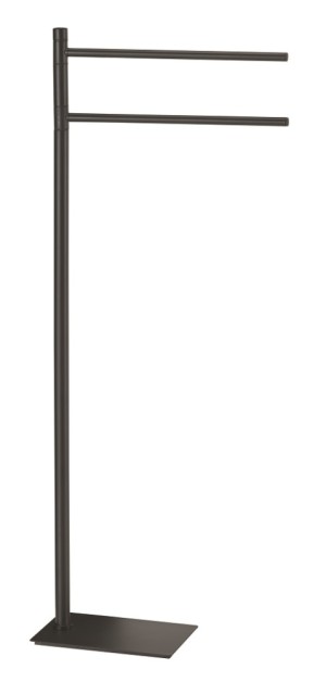 Gedy Trilly, стойка: 2 полотенцедержателя, цвет черный матовый