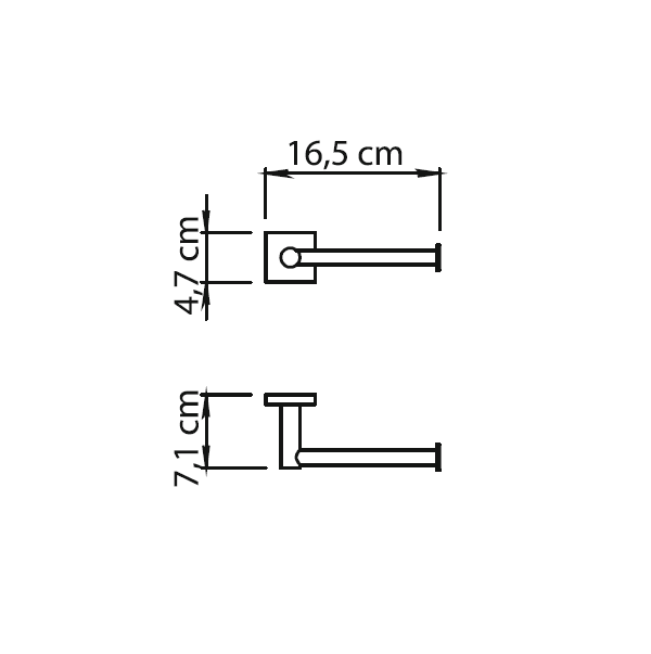 Gedy Fuji, бумагодержатель, цвет хром