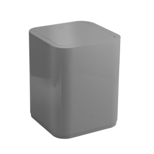 Gedy Seventy, мусорное ведро с крышкой (8л), цвет серый (без упаковки)