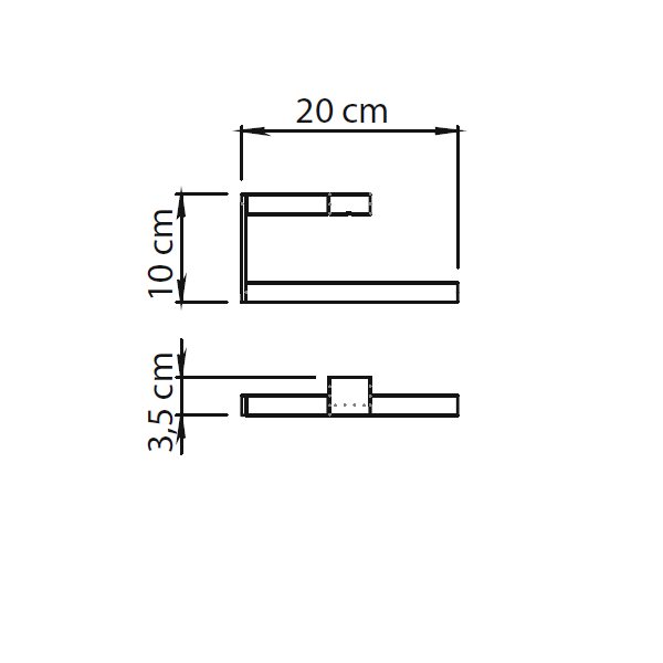 Gedy Canarie, полотенцедержатель - полукольцо, цвет хром