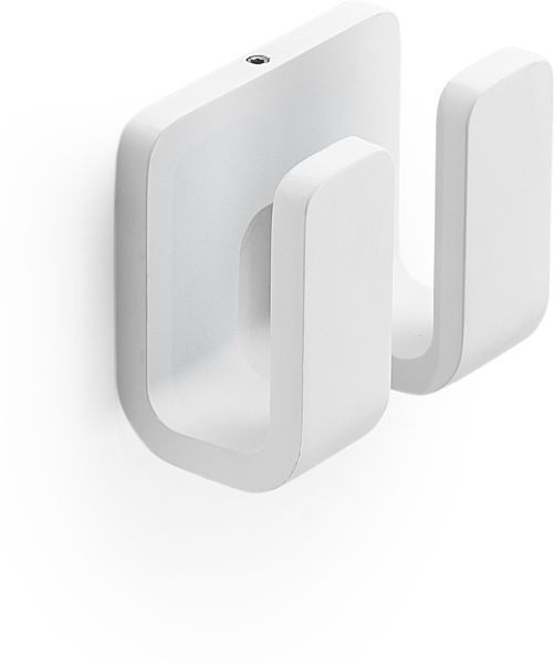 Gedy Outline, крючок двойной, цвет белый матовый