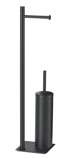 Gedy Trilly, стойка: бумагодержатель/металлический ерш, цвет черный матовый