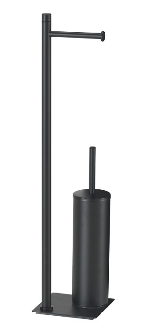 Gedy Trilly, стойка: бумагодержатель/металлический ерш, цвет черный матовый