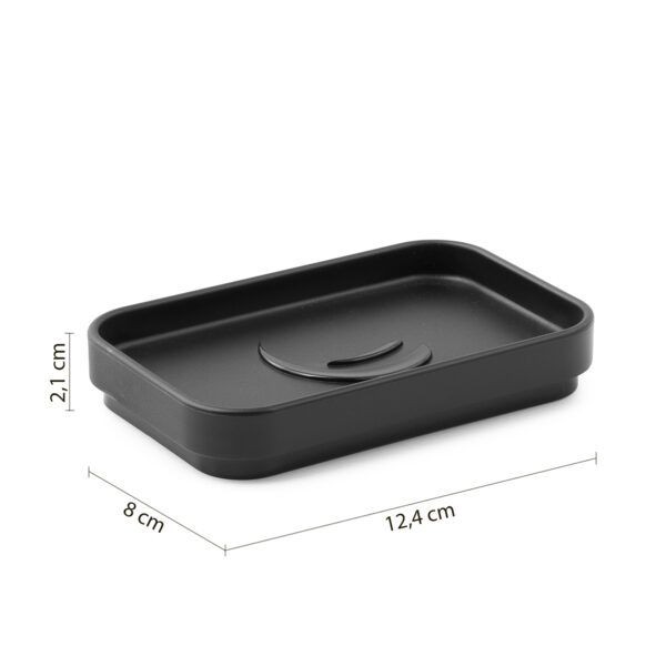 Gedy Seventy, настольная мыльница, цвет черный (без упаковки)