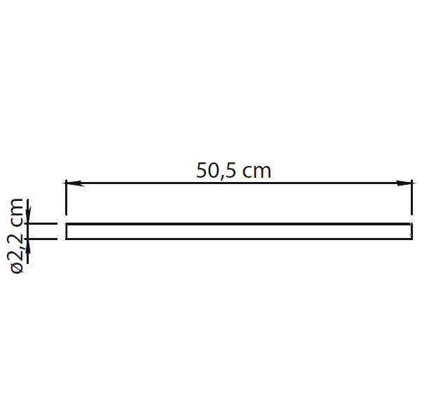 Gedy Canarie, полотенцедержатель, длина 50.5 см, цвет хром