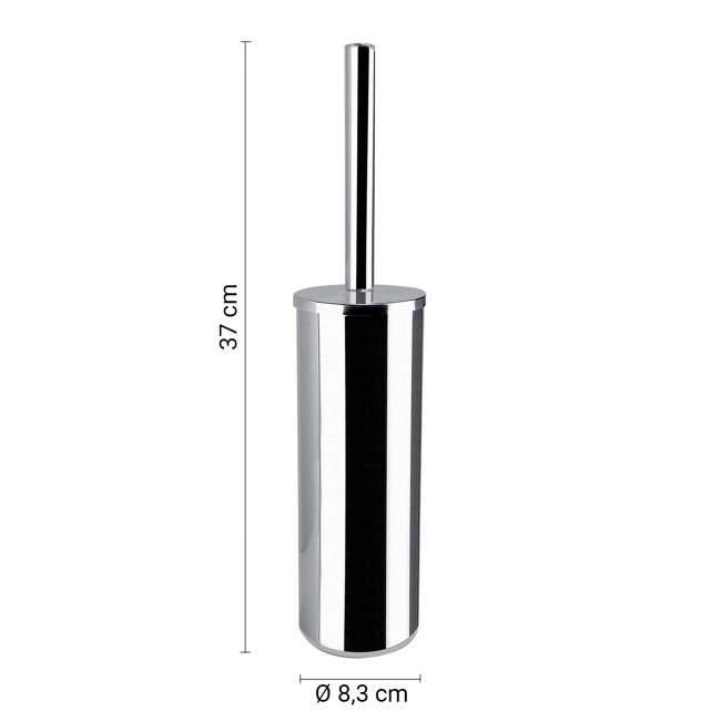 Gedy Fuji, напольный металлический ёрш, цвет хром