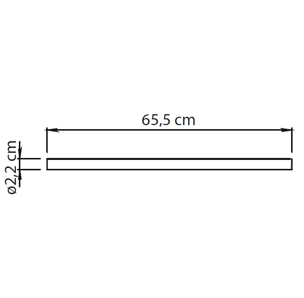Gedy Canarie, полотенцедержатель, длина 65.5 см, цвет хром