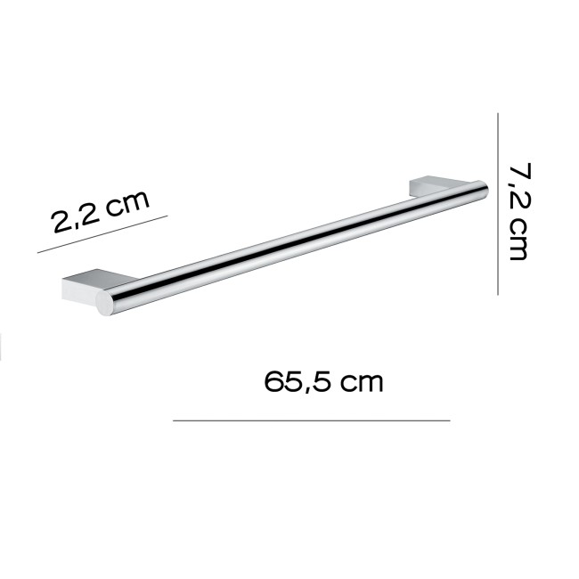 Gedy Canarie, полотенцедержатель, длина 65.5 см, цвет хром