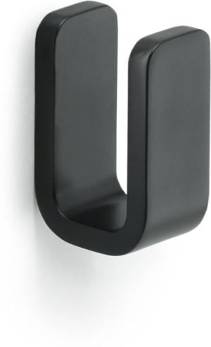 Gedy Outline, крючок одинарный, цвет черный матовый