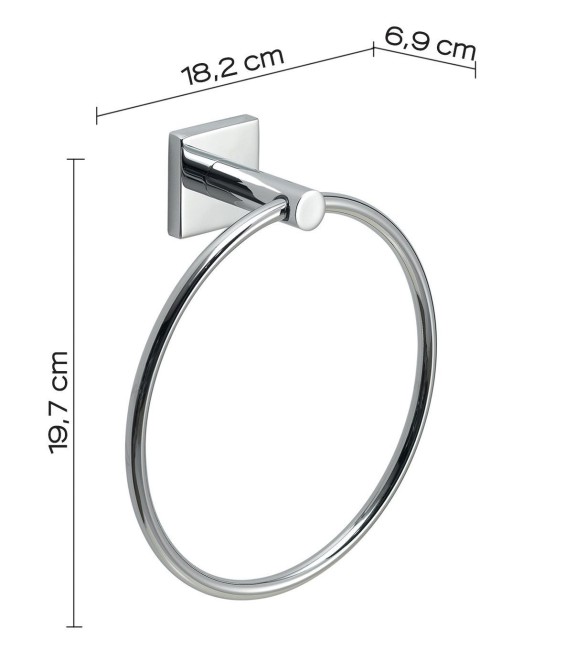 Gedy Fuji, полотенцедержатель - кольцо, цвет хром