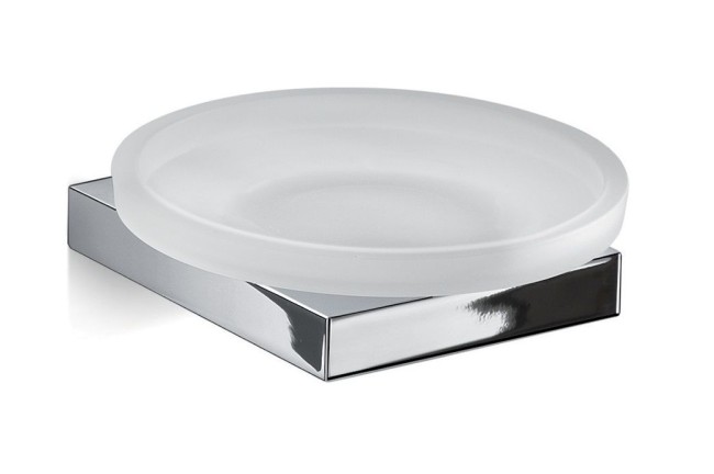 Gedy Lanzarote, настенная стеклянная мыльница, цвет хром